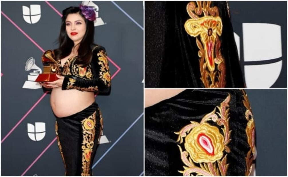 Así se confeccionó el traje de mariachi con bordados de úteros y vulvas de Mon Laferte