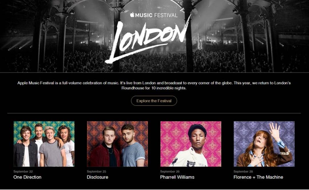 FOTO: Tomada de applemusicfestival.com