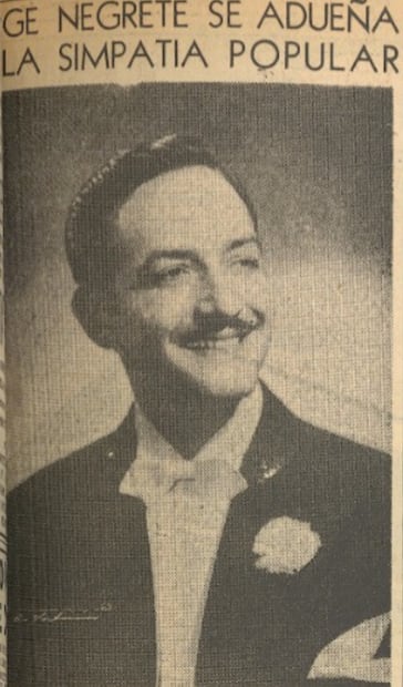 Jorge Negrete fue un artista talentoso y elegante, ya sea con frac o con traje de charro, con ambos atuendos se presentó en el Lírico junto a Pedro Infante.
Hemeroteca EL UNIVERSAL.