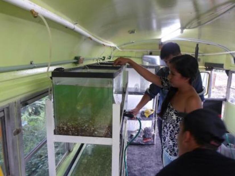 Convierten autobús viejo en laboratorio científico