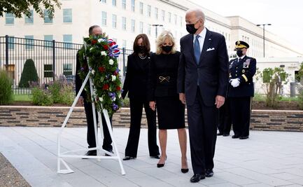 Joe Biden y Kamala Harris rinden homenaje a las víctimas del 11-S en el Pentágono