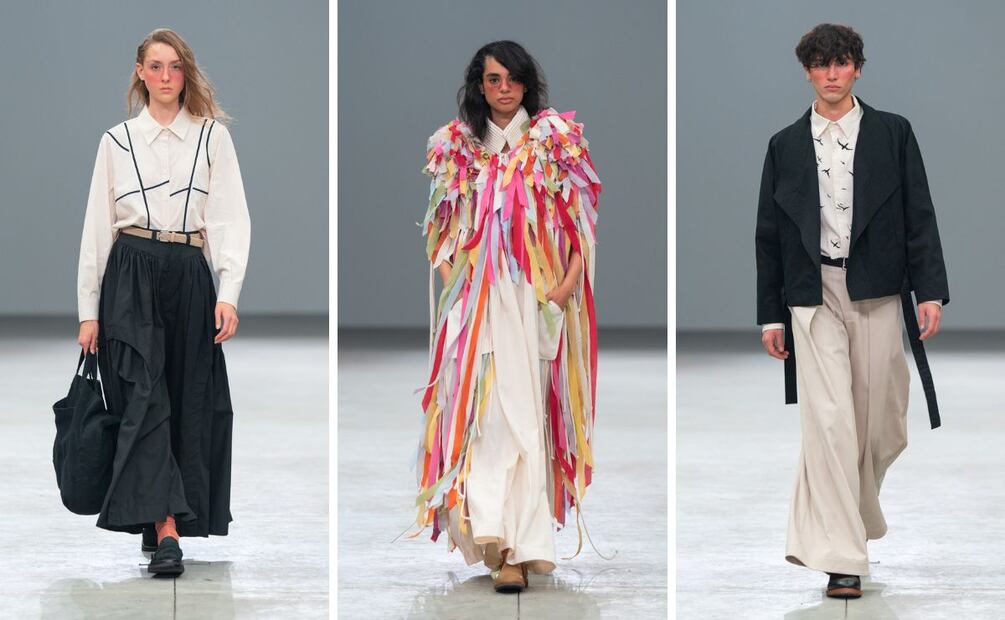 "Inspirada en la visión mística de Graciela Iturbide, esta propuesta entrelaza presente y espiritualidad, invitándonos a vestir la libertad como un acto de fe", detallan. Foto: Cortesía