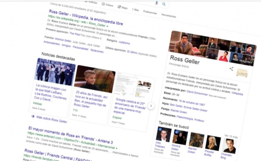 Google se adelanta a los festejos del 25 aniversario de "Friends"