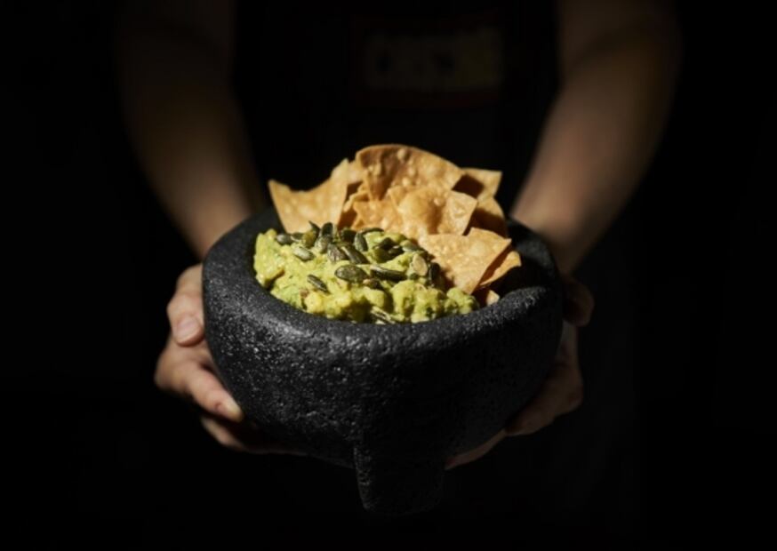 Tacos y guacamole para llevar