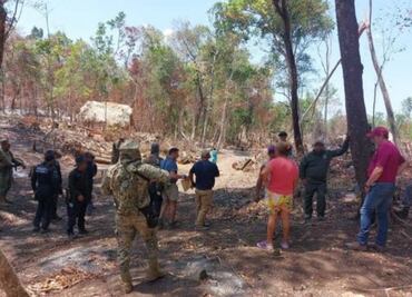 Desmantelan 15 asentamientos ilegales en Reserva de la Biosfera de Balam Kú, en Calakmul; detectan tala ilegal