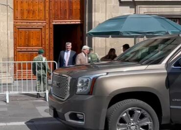 Jaime Bonilla sale “muy bien” de Palacio Nacional tras reunión con AMLO