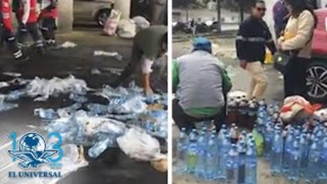 Captan rapiña a camión de Coca Cola que intentó ganarle paso al tren en Toluca