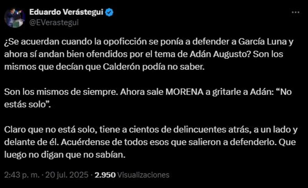 Eduardo Verástegui lanza críticas a Adán Augusto durante su reaparición en el Consejo de Morena. Foto: Captura de pantalla