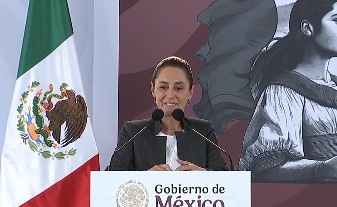 La Presidenta Claudia Sheinbaum en Toluca, Edomex, este domingo 14 de septiembre de 2025. Foto: Captura