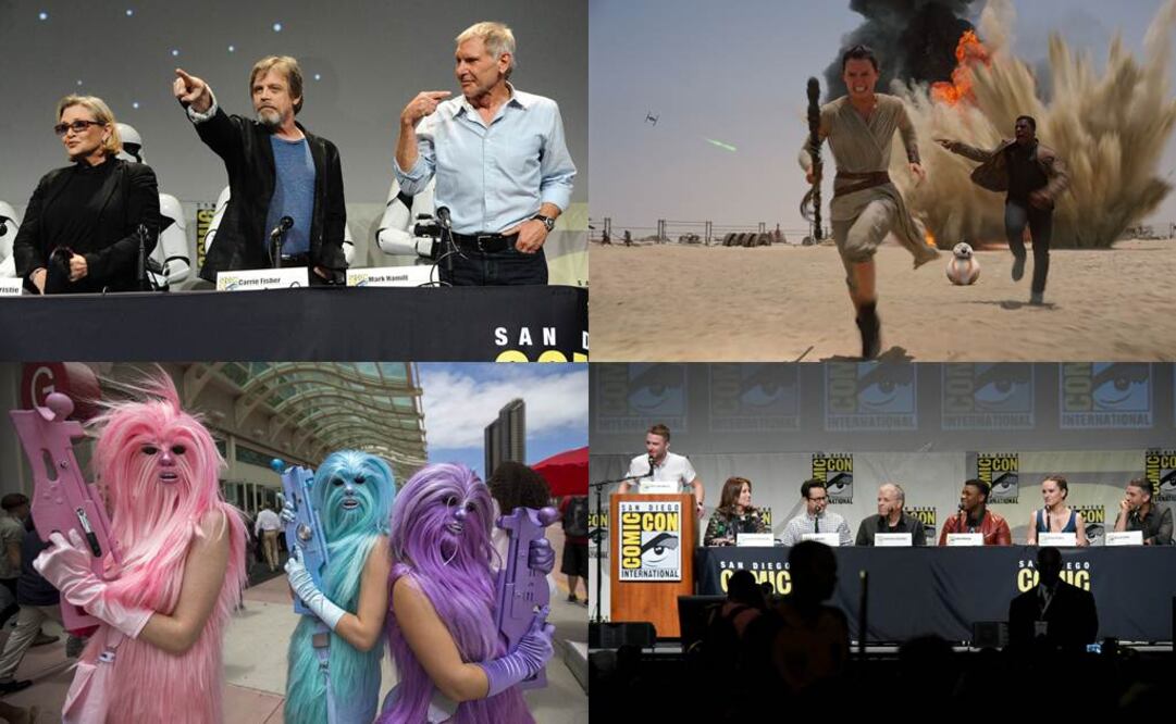 Las sorpresas no cesaron y los asistentes pudieron ver imágenes inéditas de la película, un nuevo tráiler y demás contenido exclusivo tomado detrás de las cámaras del rodaje. FOTOS:AP