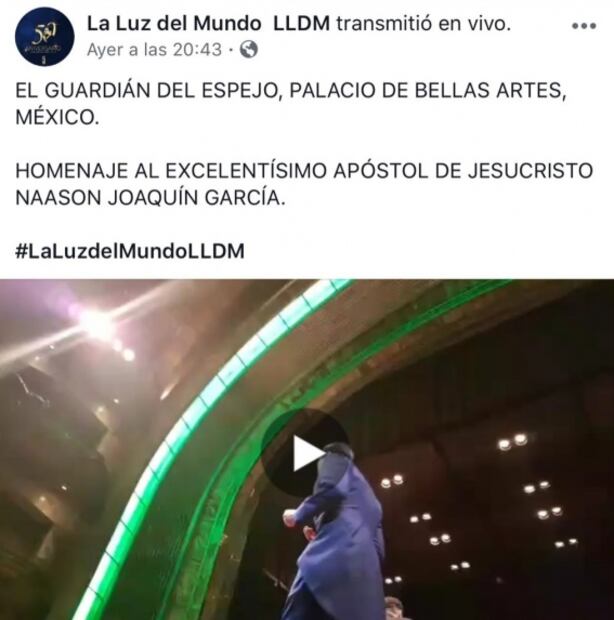 INBAL revela que senador del Partido Verde solicitó homenaje a apóstol en Bellas Artes