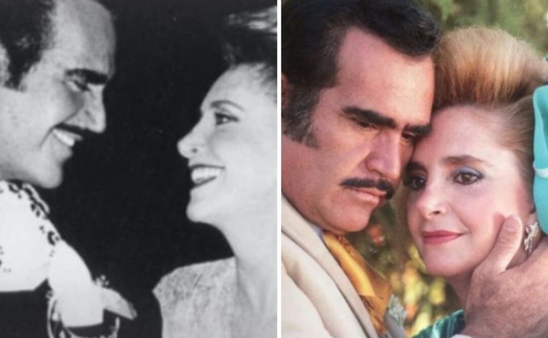 Doña Cuquita y Vicente Fernández. Foto: producción El Universal 