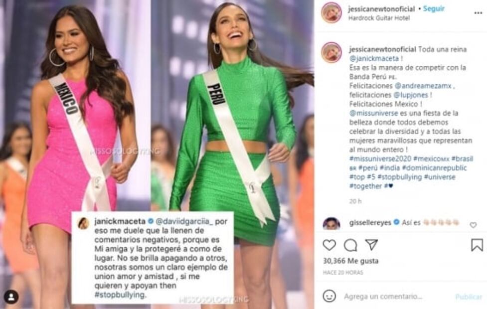 Miss Perú defiende a Andrea Meza, Miss Universo: “No se brilla apagando a otros”