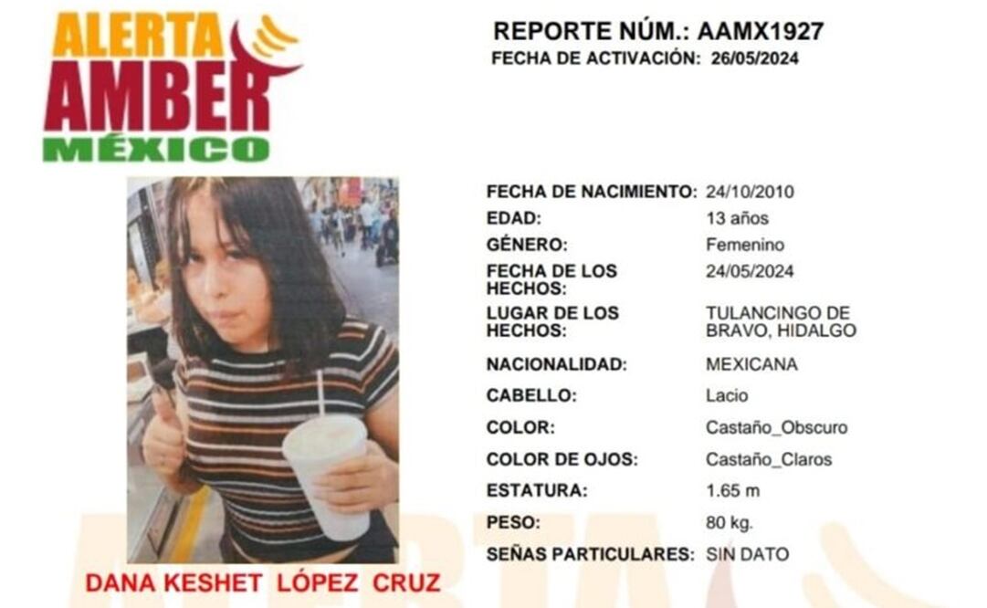 Familiares de la adolescente Danna Keshet López Cruz acusaron que únicamente se activó la alerta, y hasta el momento no ha habido mayor movilización para dar con el paradero de la joven. Foto: Especial