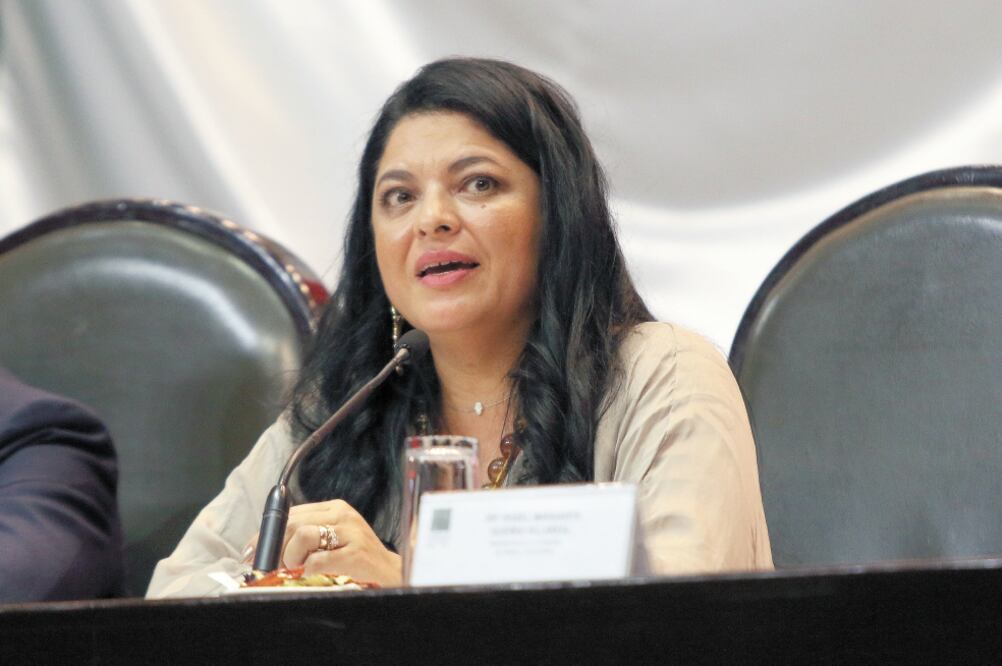 Alejandra Fraustro, secretaría de Cultura, en la Cámara de Diputados. Foto: Carlos Mejía. EL UNIVERSAL