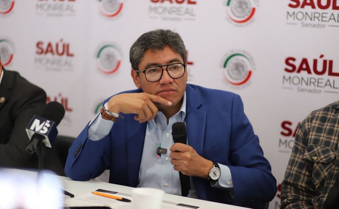 Saúl Monreal pide destitución del dirigente estatal de Morena (15/12/2025). Foto: Especial