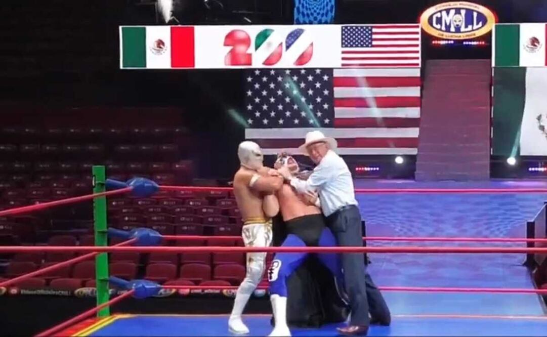 El embajador Salazar invitó a asistir a la función especial por el 90 aniversario del Consejo Mundial de Lucha Libre. Foto: captura de pantalla