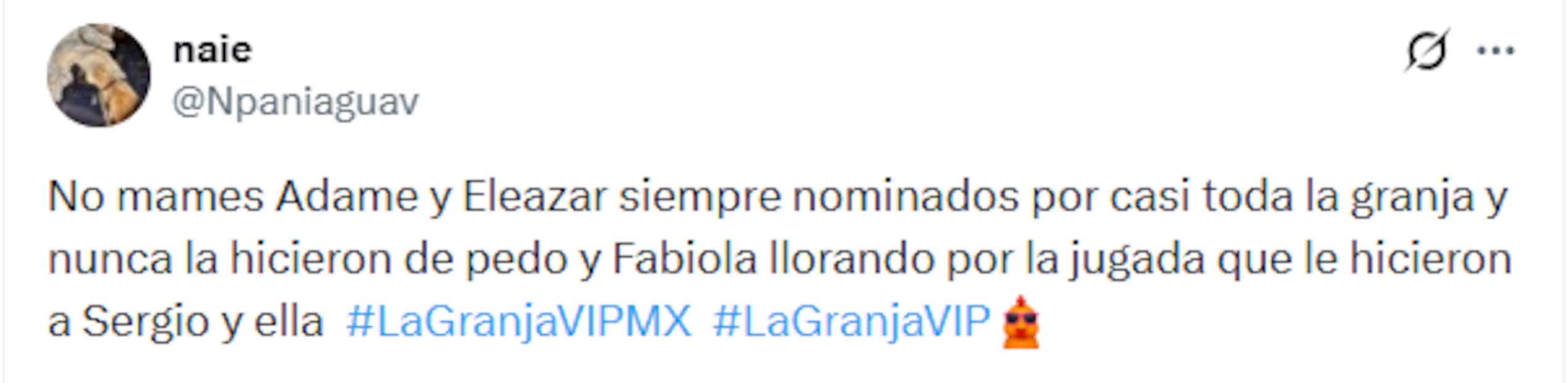 Memes de La Granja VIP. Foto: X