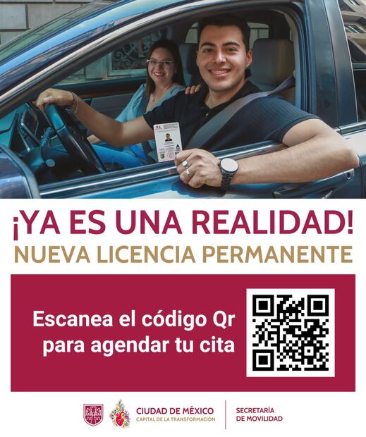 Saca tu cita para tramitar tu licencia de conducir permanente en línea de una forma sencilla. Foto: X @LaSEMOVI