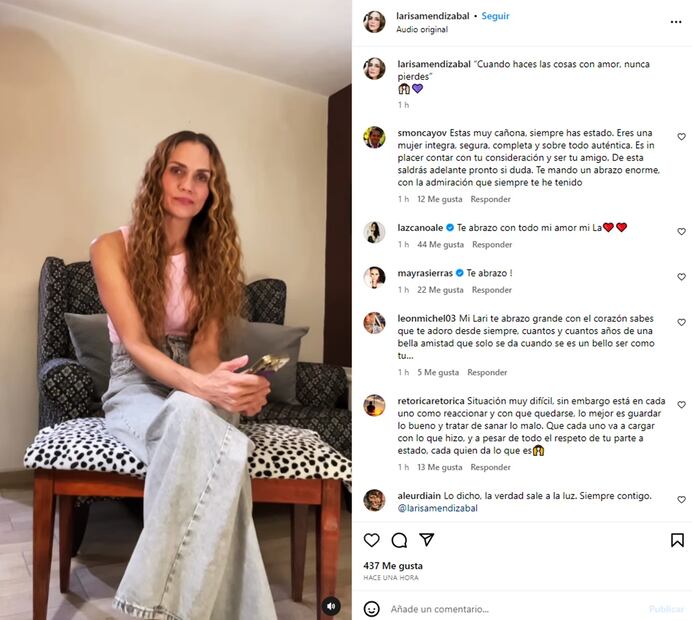 Larisa Mendizabal fue pareja de Rodrigo Cachero décadas atrás. De hecho, comparte un hijo con el actor, su primogénito Santiago.
Foto: Instagram