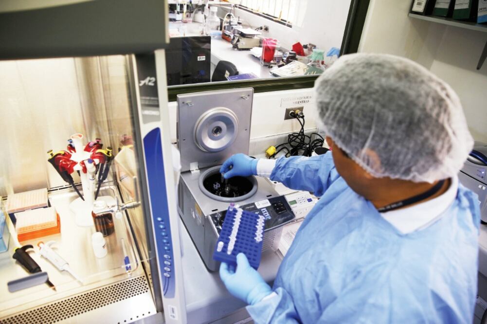 El Instituto Nacional de Salud peruano analiza muestras de sangre de personas picadas por mosquitos con el virus zika (MARIANA BAZO. REUTERS)