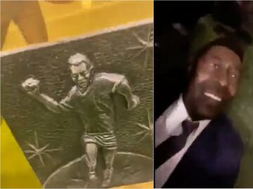 VIDEO: La estatua de Pelé que es montada en el Estadio del Santos para rendirle homenaje