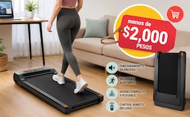 Amazon México remata caminadora eléctrica portátil en menos de 2 mil pesos; aprovecha la oferta ahora