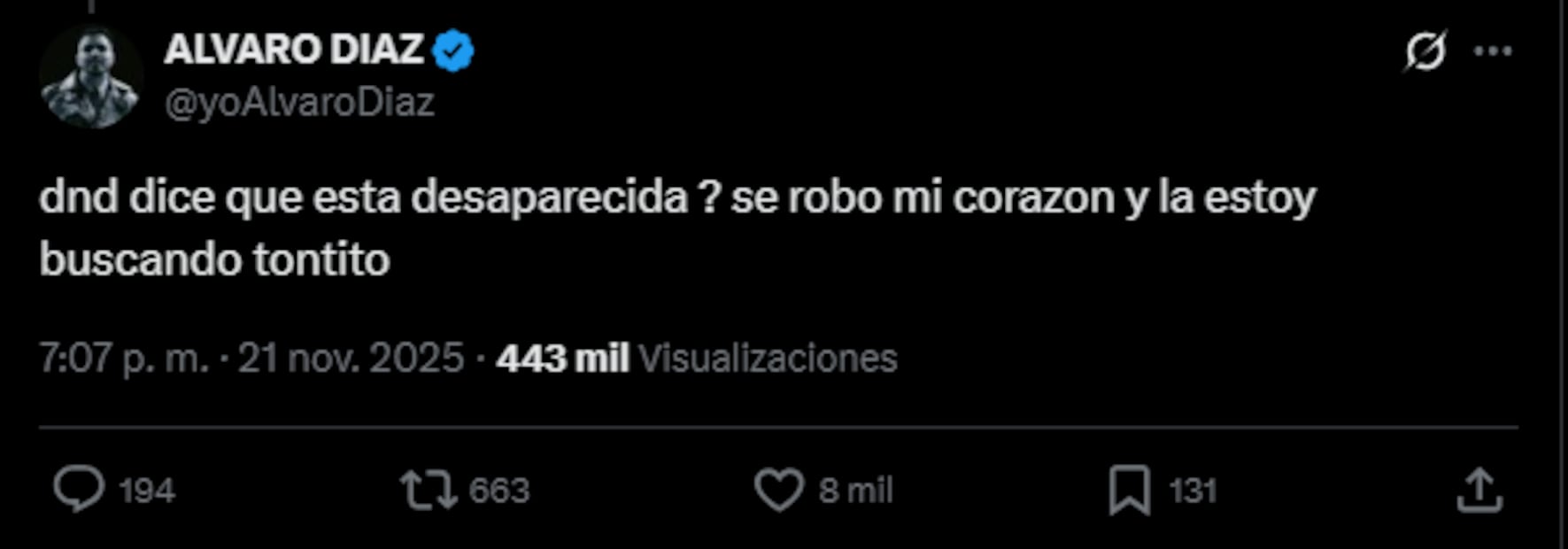 La publicidad del intérprete fue criticada en la red. Foto: 'X'