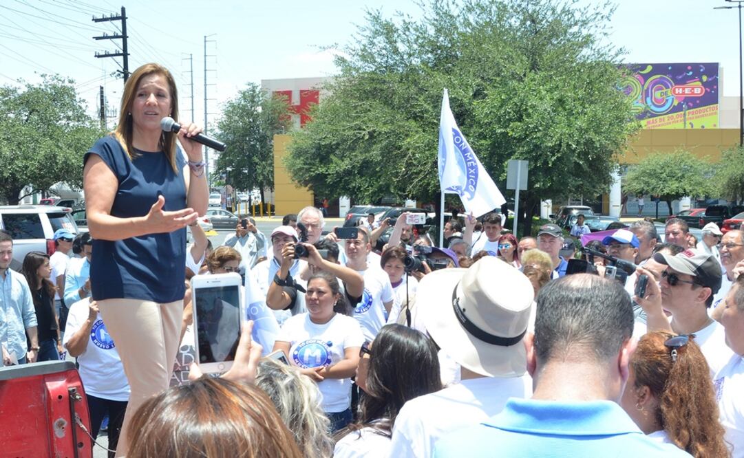 La aspirante a la candidatura del Partido Acción Nacional (PAN) a la Presidencia de la República, en su gira nacional “Yo con México”. (Foto: Emilio Vásquez)
