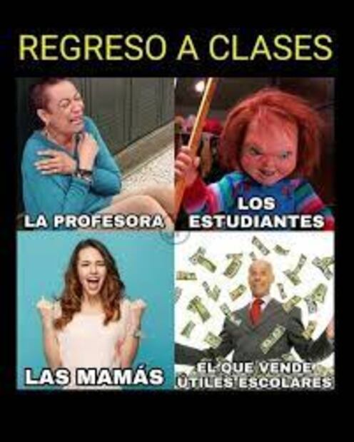 Meme de útiles escolares. Foto: Redes sociales