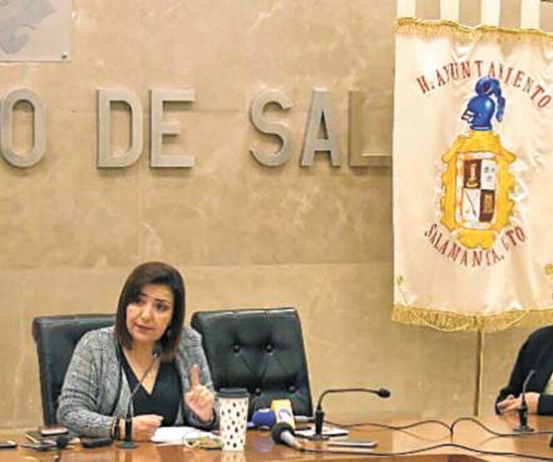 Señalamiento. La alcaldesa de Salamanca acusó al gobierno del estado de tener a su municipio en el abandono. Foto: ESPECIAL