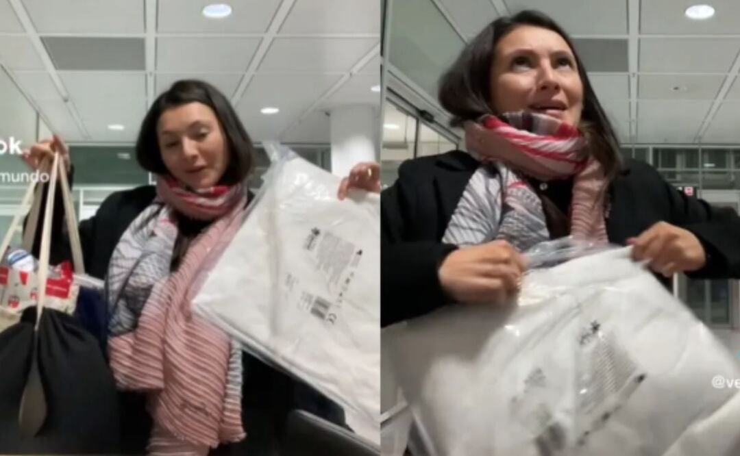 La cancelaron el vuelo y la aerolínea la compensó. Foto: TikTok @veteporelmundo