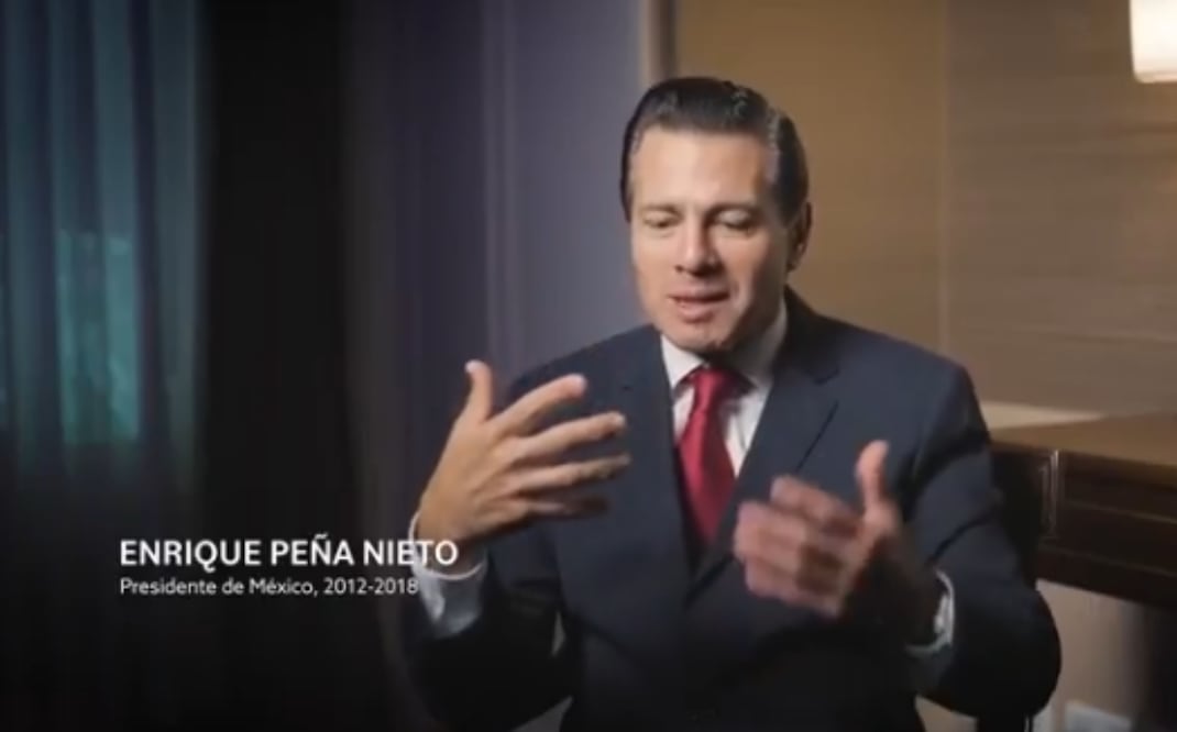 El expresidente Enrique Peña Nieto. Foto: Captura de video