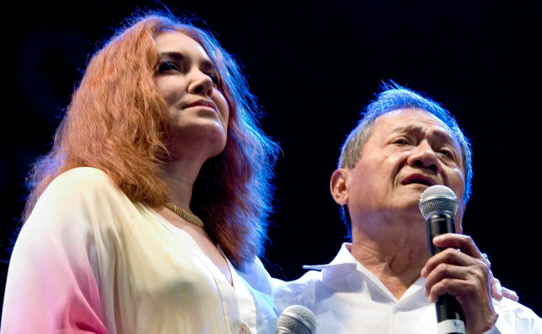 Tania Libertad manifestó toda su gratitud por Armando Manzanero. Foto: EFE