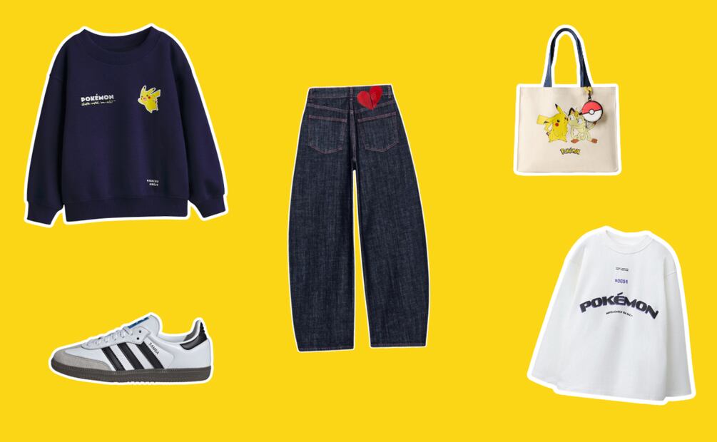 El universo Pokémon se traduce en siluetas que mezclan nostalgia y estilo. Foto: Zara, Adidas