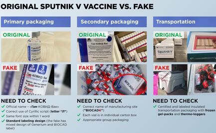 Falsas, vacunas Sputnik V decomisadas en Campeche