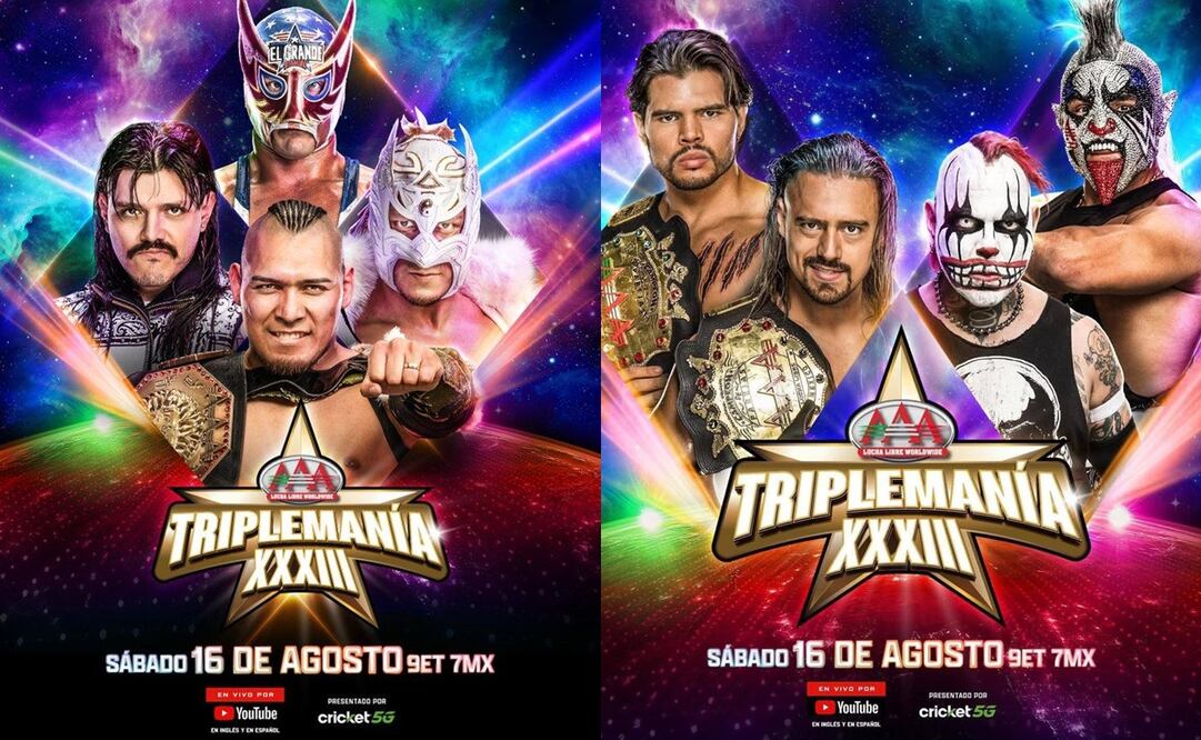 Este sábado la Arena Ciudad de México será testigo de la edición 33 de Triplemanía | FOTO: @luchalibreaaa