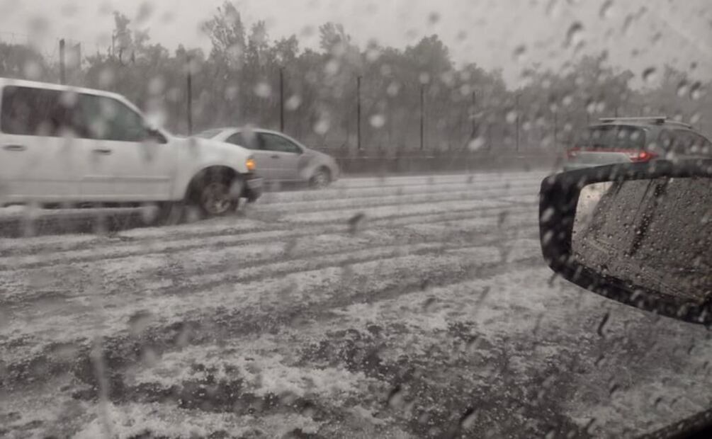 Lluvia y granizo 