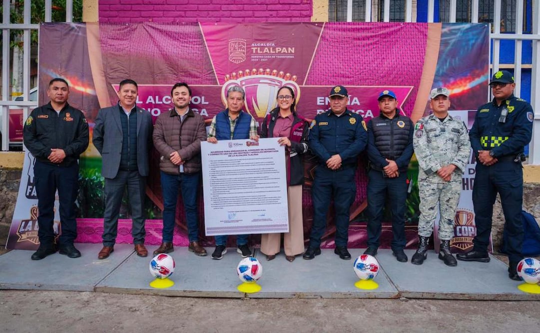 “La copa se queda en casa” alcaldesa de Tlalpan lanza estrategia de cero alcohol en deportivos.
Foto: Especial.