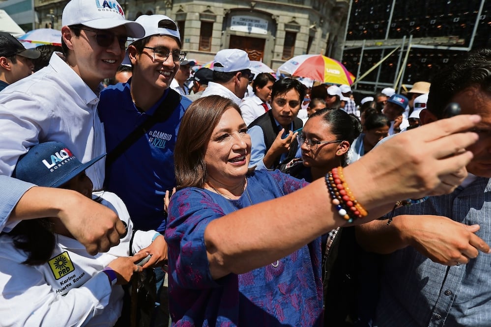 Llamó a votar por la alianza opositora y rechazar al candidato de Morena a la gubernatura, Alejandro Armenta, quien fue secretario particular del exmandatario priista Mario Marín, El góber precioso. Foto: de Brenice Fregoso. El Universal