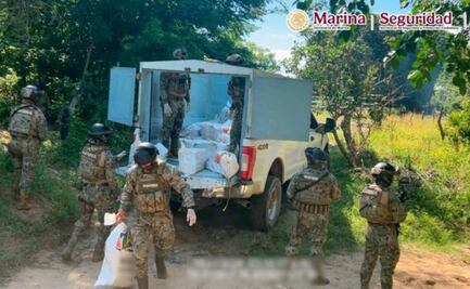 Marina asegura 834 kilos de cocaína en Tonalá, Chiapas; evita que 1.6 millones de dosis lleguen a las calles