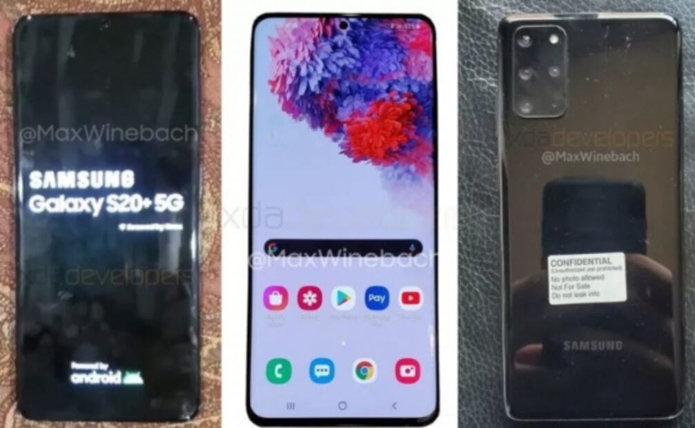 Filtran fotos del Samsung Galaxy S20+