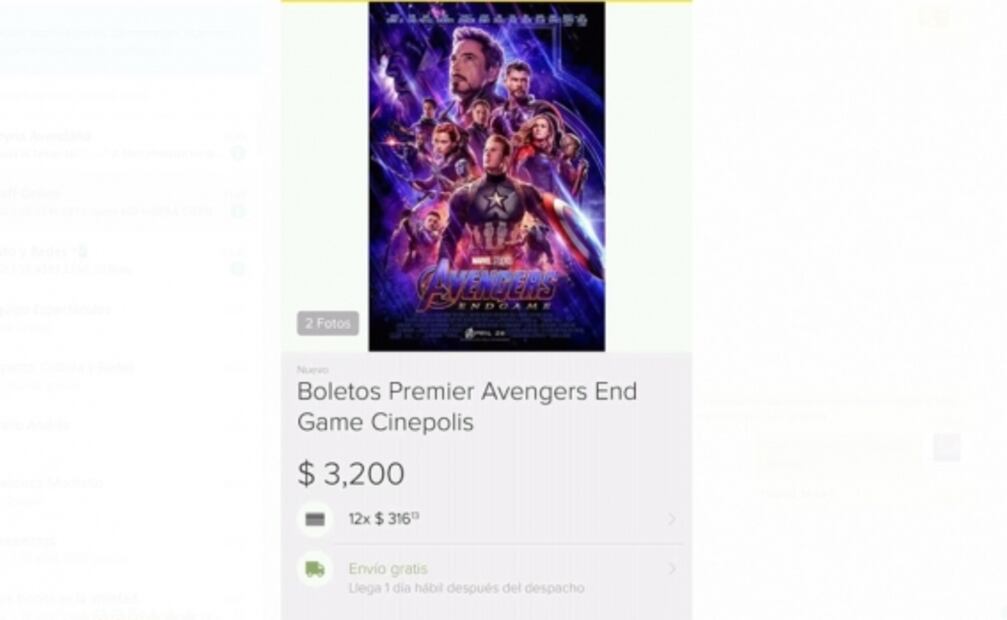 Ya hay reventa de la preventa de los boletos para ver "Avengers:Endgame"