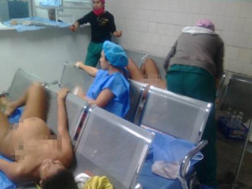 Indignan en Venezuela fotos de mujeres dando a luz en sala de espera