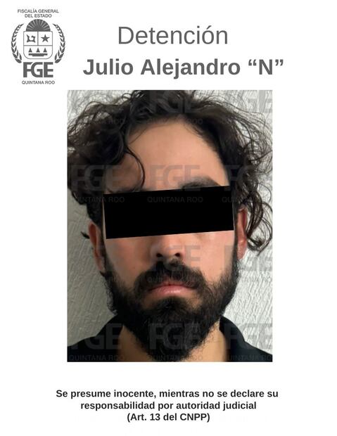 Durante el operativo en Playa del Carmen fue detenido un hombre, identificado como Julio Alejandro “N”, por el delito de abuso sexual. Foto: especial