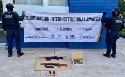 Aseguran armas, cargadores y chalecos tácticos en diversos operativos en Culiacán; hallan dos cuerpos en un inmueble