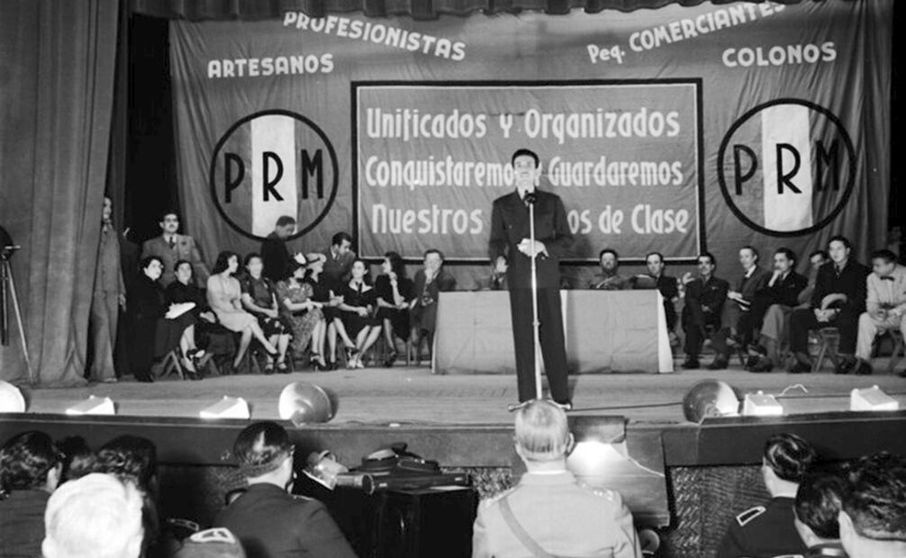 El PRM estuvo activo entre 1938 y 1946. EL UNIVERSAL publicó el 19 de enero del 46 su titular “El Partido de la Revolución murió ayer con el beneplácito nacional”, anunciando su cambio a Partido Revolucionario Institucional (PRI). Foto: Mediateca INAH.