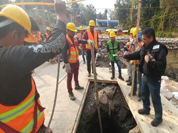 Sacmex entrega plan a Xochimilco para reparar grieta