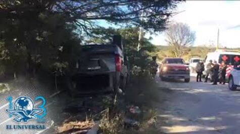 Vuelva vehículo con migrantes que era perseguido por militares en Chiapas 