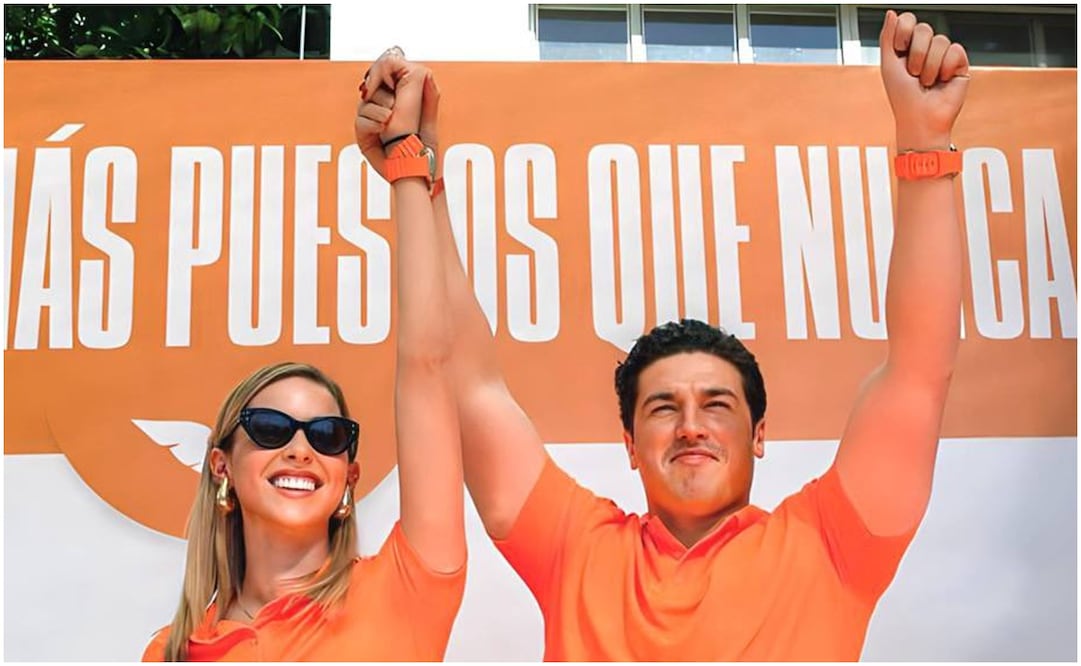 Mariana Rodríguez y Samuel García. Foto: @DanteDelgado